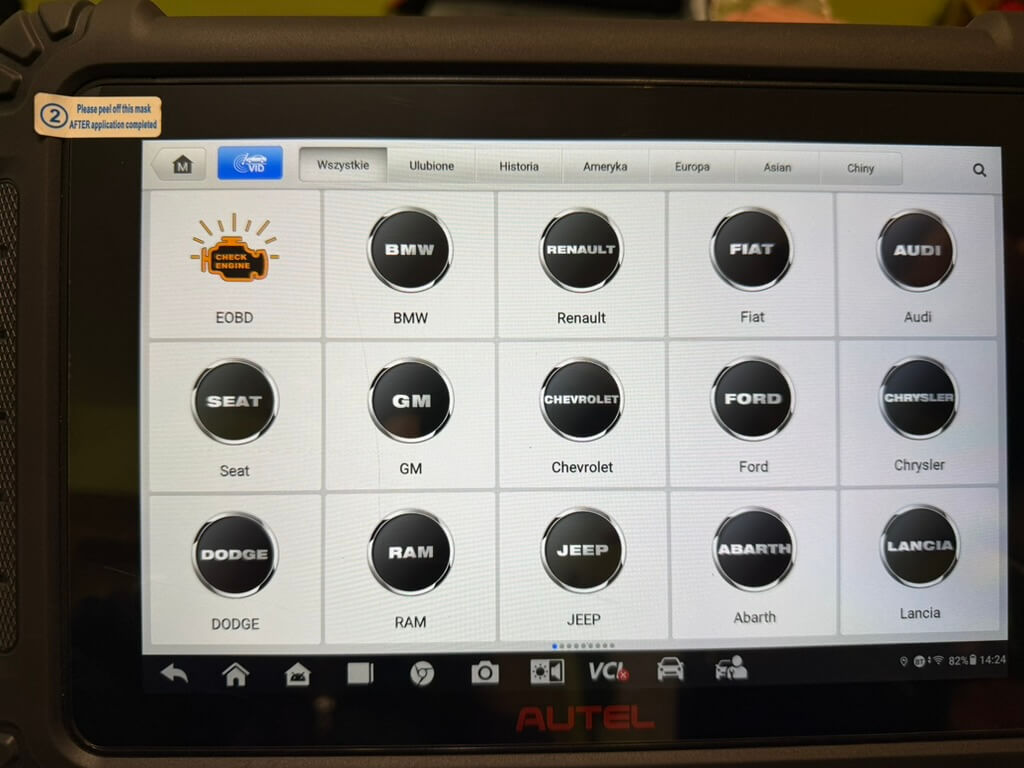 Diagnostyka komputerowa AUTEL
